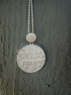 💎👑 SELF MADE — Diamond-Cut Moissanite Pendant & Rope Chain 👑💎