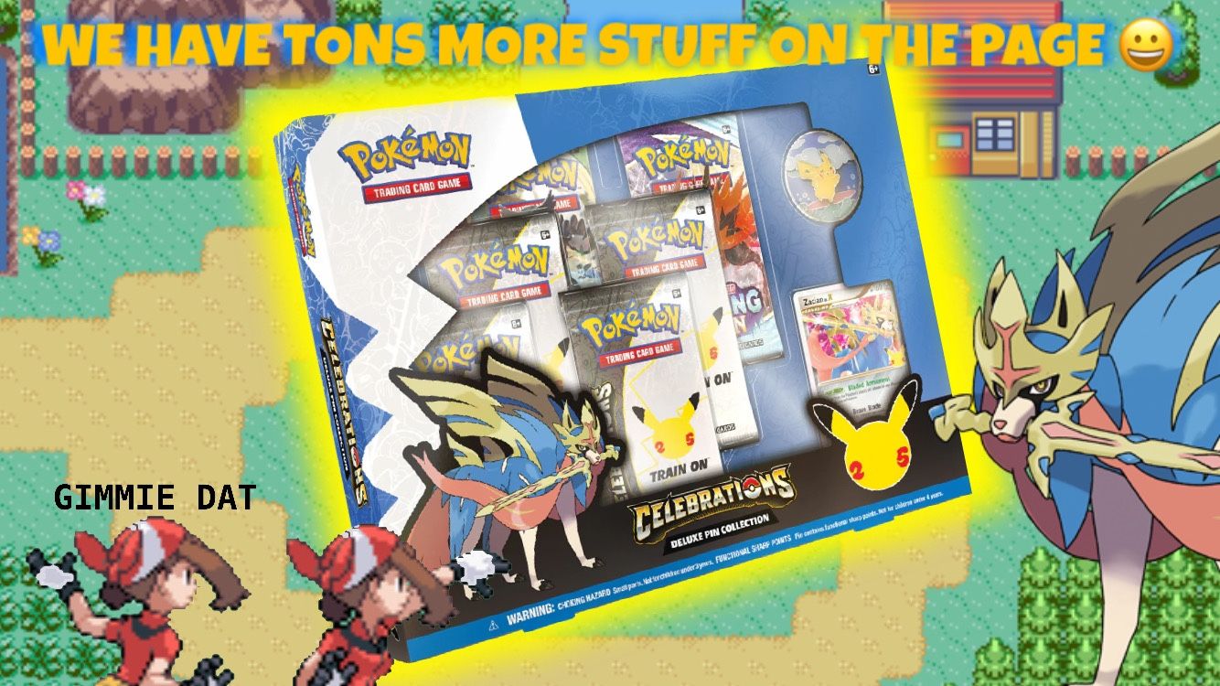 Pokémon Zacian Celebrations Deluxe Pin Collection