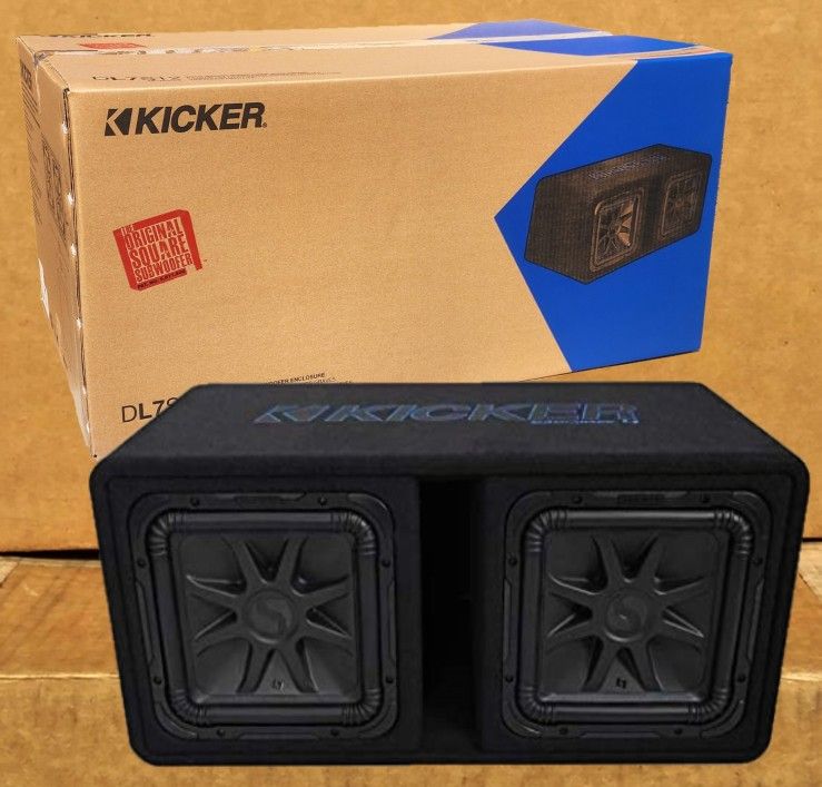 🚨 BLACK FRIDAY 🚨 Kicker 44DL7S122 Custom Ported 12" Dual Voice Coil Subwoofers L7 Solo-Baric 3000 Watts DL7S12 🚨 Payment Options Available 🚨