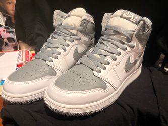Nike Air Jordan 1 High White Grey Sneakers