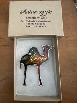 collector camel pin from jerusalem