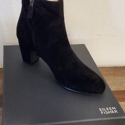 Eileen Fisher Suede Ankle Boots