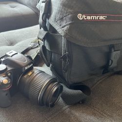 Nikon D5100 Camera With Camera Bag And Lens