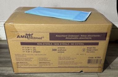 Blue Underpad Absorbent Small 💵 Almohadillas Azules Absorbentes Pequeñas