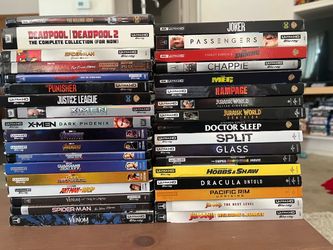 Lots of Ultra HD Blu Rays