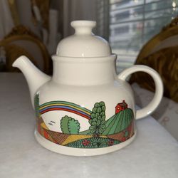 Vintage Crown Devon "Country Lane" Teapot by Robin Cody – 1960s