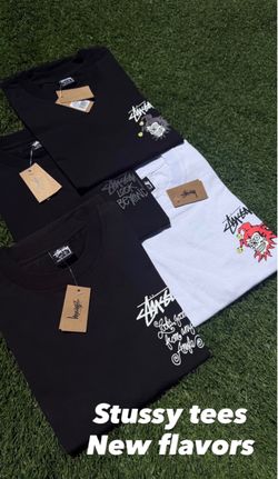 Stussy Graphic T-Shirts Black and White