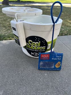 *PICK UP today* Cool Bubbles Insulated Bait Bucket w/ Aerator Pier boat 8 QT