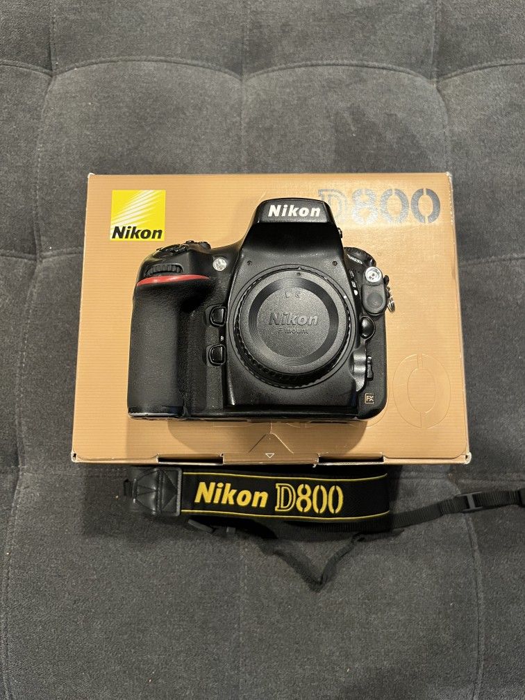 Nikon D800 Full Frame Photography Camera Shutter count 78k