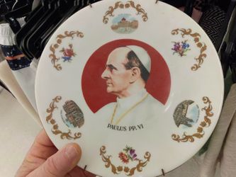Pope Plate Made In Germany