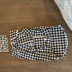 Small Doggie Diner Set With  a Tie 