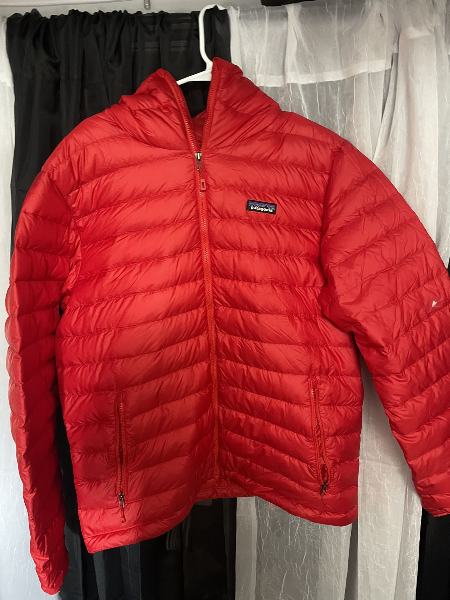 Large Red Patagonia Puffer Jacket