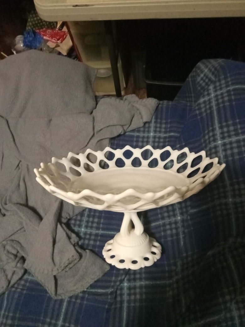 Milk Glass Antique Bowl