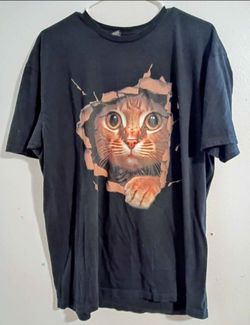 Unisex Black Cat Graphic T-Shirt