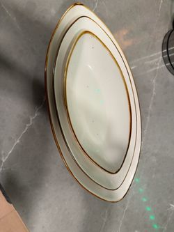 Ceramic serving plate set of 3