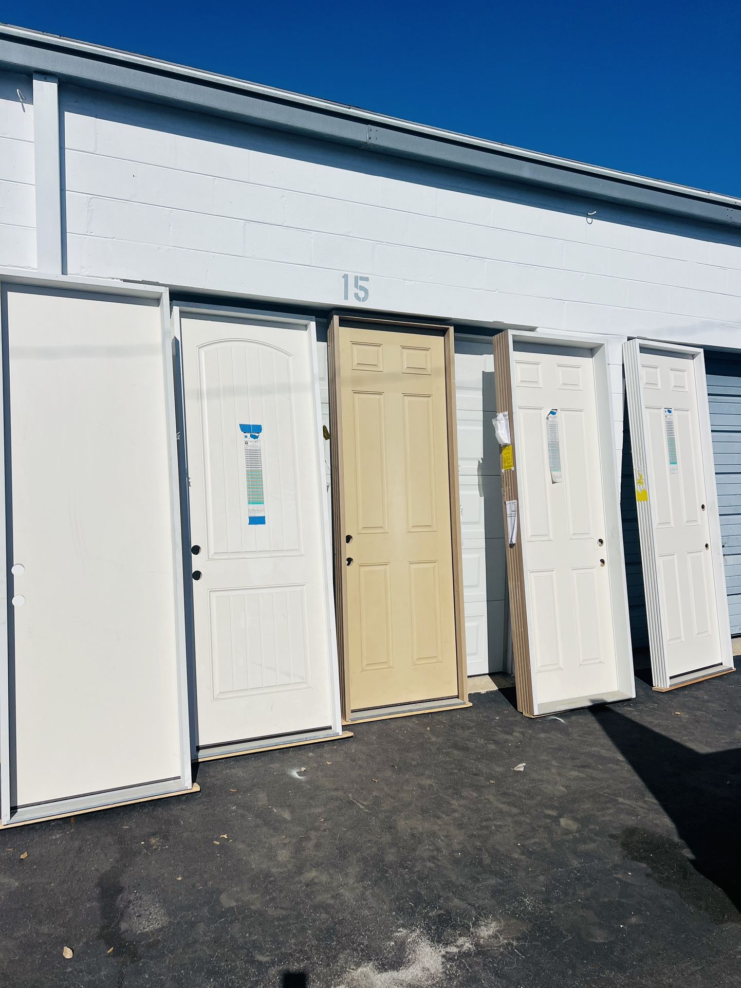 Exterior 8Ft Door With PVC Frame 30x96 32x96