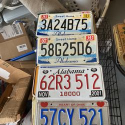Vintage License Plates 