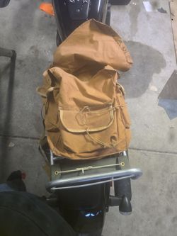 Large Canvas Rucksack Backpack *vintage*
