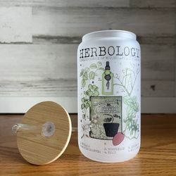 Harry Potter Glass Cup Herbology