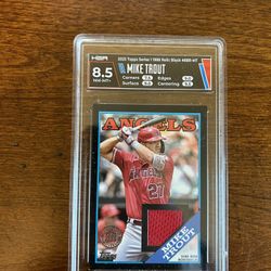2023 Topps Series 1 1988 Relic Black #88R Mike Trout- Graded 8.5! 