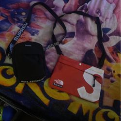 Supreme,  Supreme S Logo Red The North Face