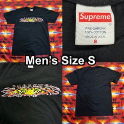 SUPREME Eyes Tee Black T-Shirt SS22 2022 Men’s Size Small Tiger Graphic
