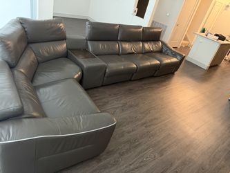Italian leather couch