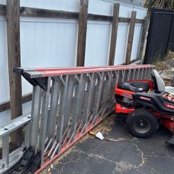Package Deal Five Glass A-Frame Ladder And Zero Turn Lawnmower