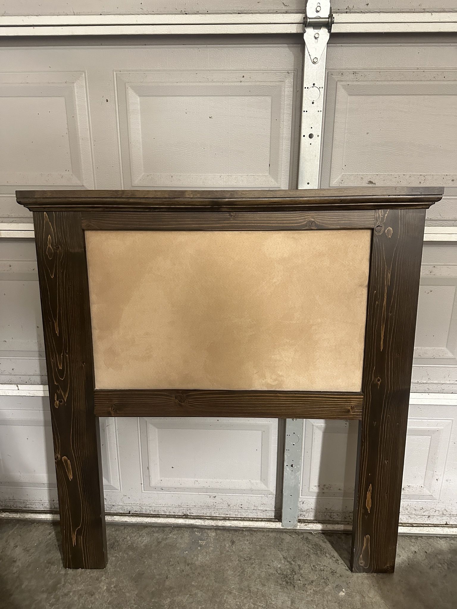 Hand made wooden twin headboard