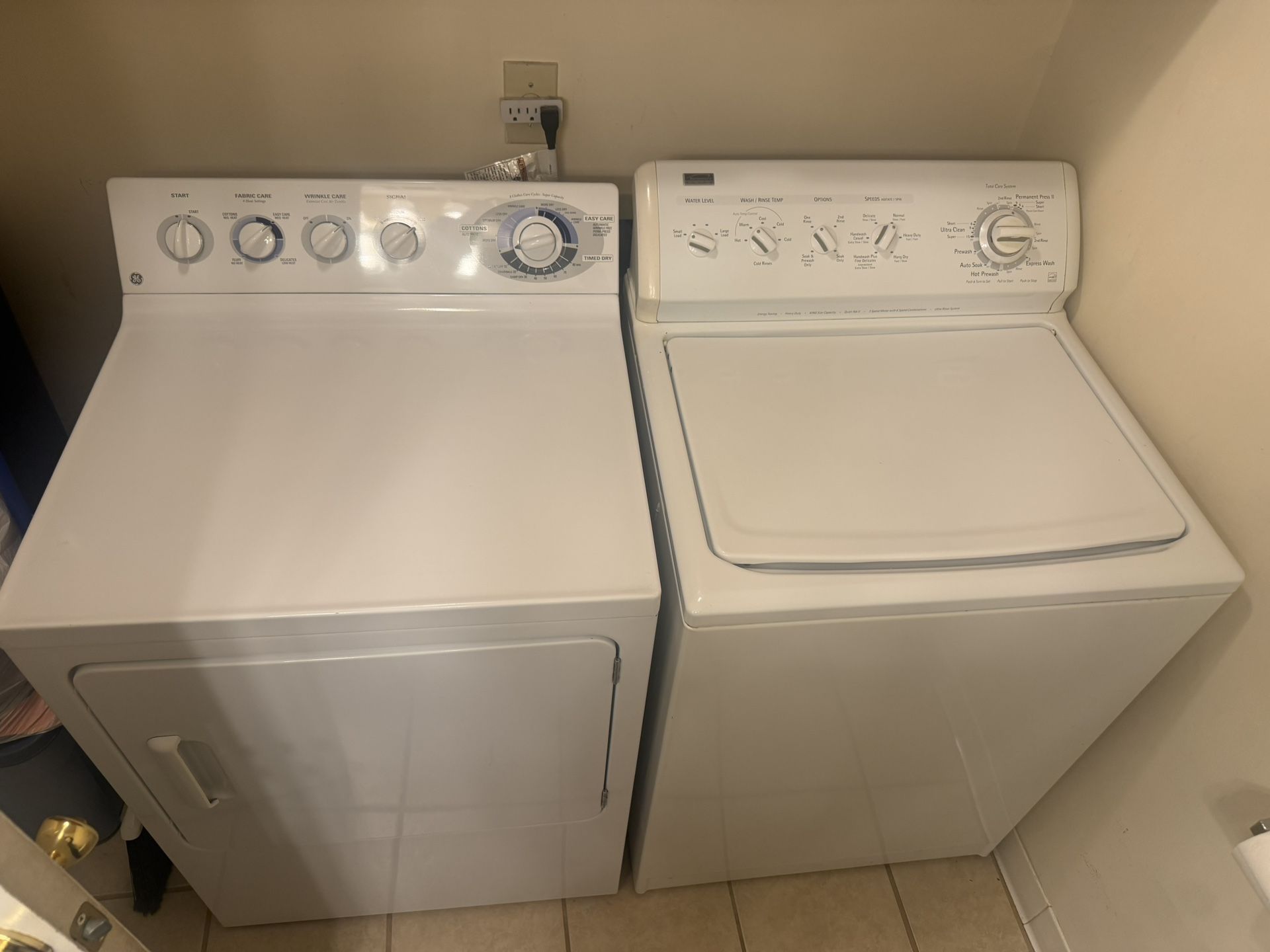 washer and dryer