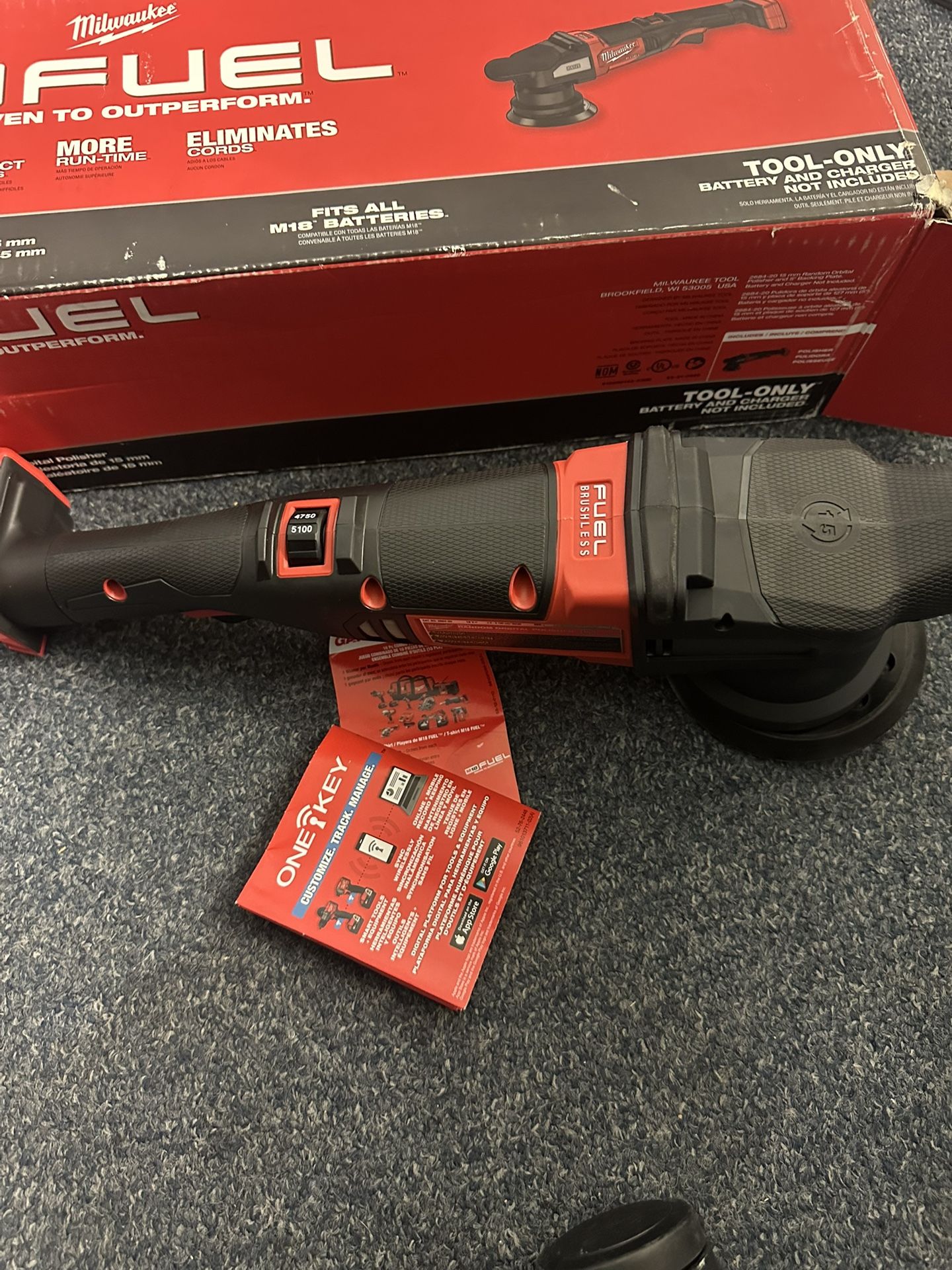 Milwaukee M18 FUEL 18V Lithium-Ion Brushless Cordless 7 in. Variable Speed Polish (Tool-Only)