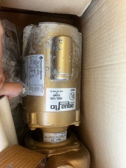 Brass pool pump works aqua flo