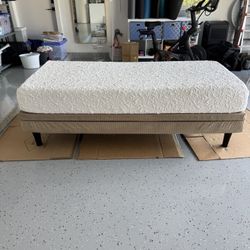 Twin Adjustable Bed Frame With Serta I Comfort Mattress