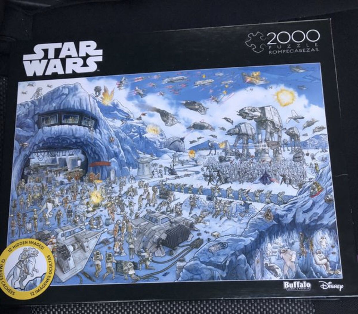 Buffalo games, Disney, Star Wars 2000 piece puzzle, box is damaged