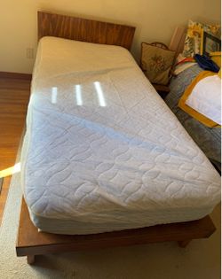 Twin Bed Frame with Mattress