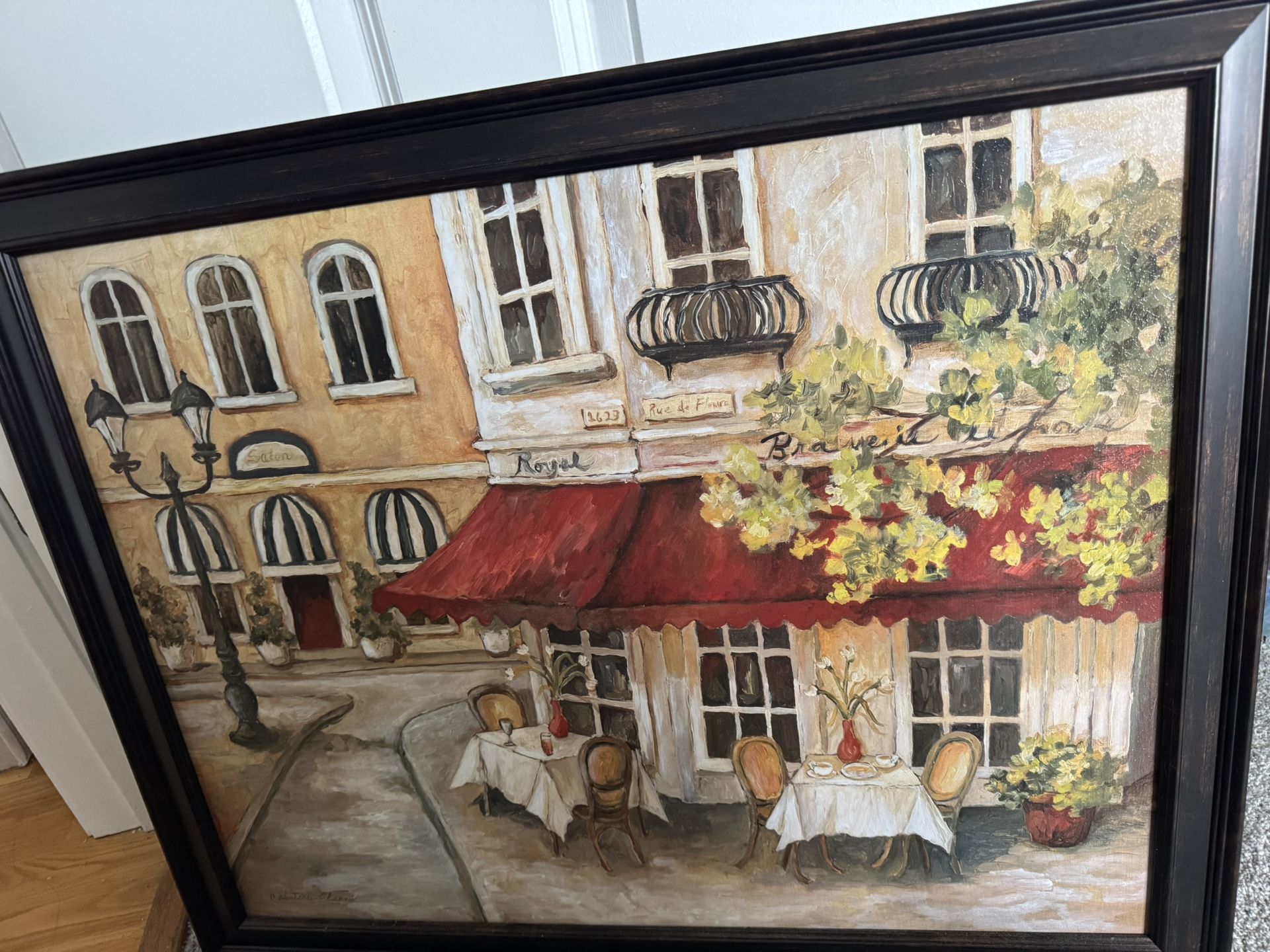 Daytime Café II Framed Art, size 31x26