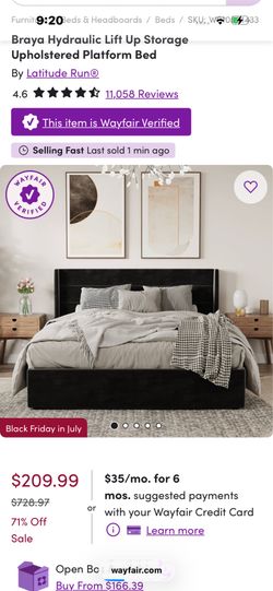 full size upholstered bed frame