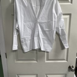 Anthropologie Bailey 44 White One Button Top - Size Small - EUC