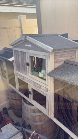 Rabbit cage (large) 86” X 17” X 34” high