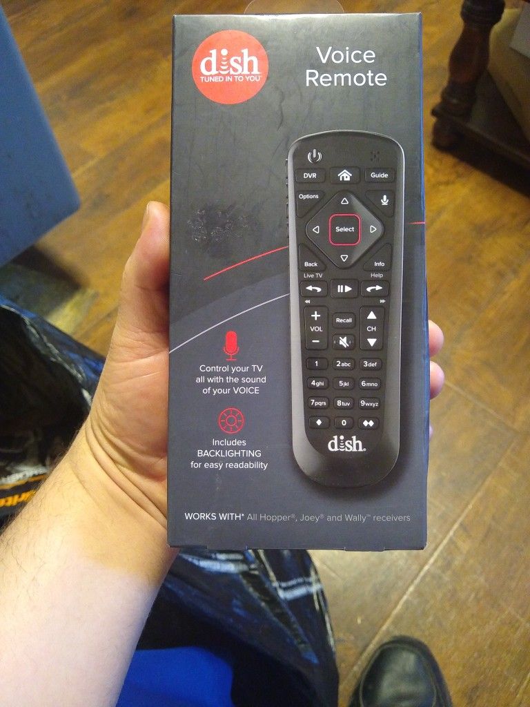 Dish 54.0 Voice Command Remote Control for Hopper, Joey and Wally Receivers EU