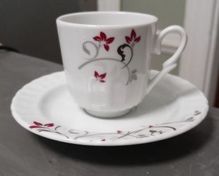 Turkish Porcelain Cup and Saucer: Collectible