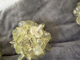 Pottery barn Teen crystal curtain rod ends.