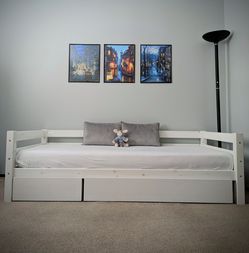 Twin Bed Frame with drawers for $10