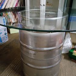 Man cave keg table
