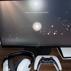 Ps5 Bundle W Monitor And Headset