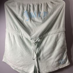 Juicy Couture Forever 21 Terry Cloth Romper Womens Blue Beach *Read for Sizing  