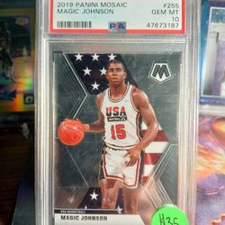 Magic Johnson Mosaic 255 PSA 10