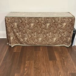 Custom Lee Jofa skirted Console Table