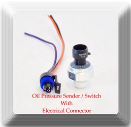 Engine Oil Pressure Switch Sensor W/Connector Fits:GM Vehicles Hummer Isuzu Saab
