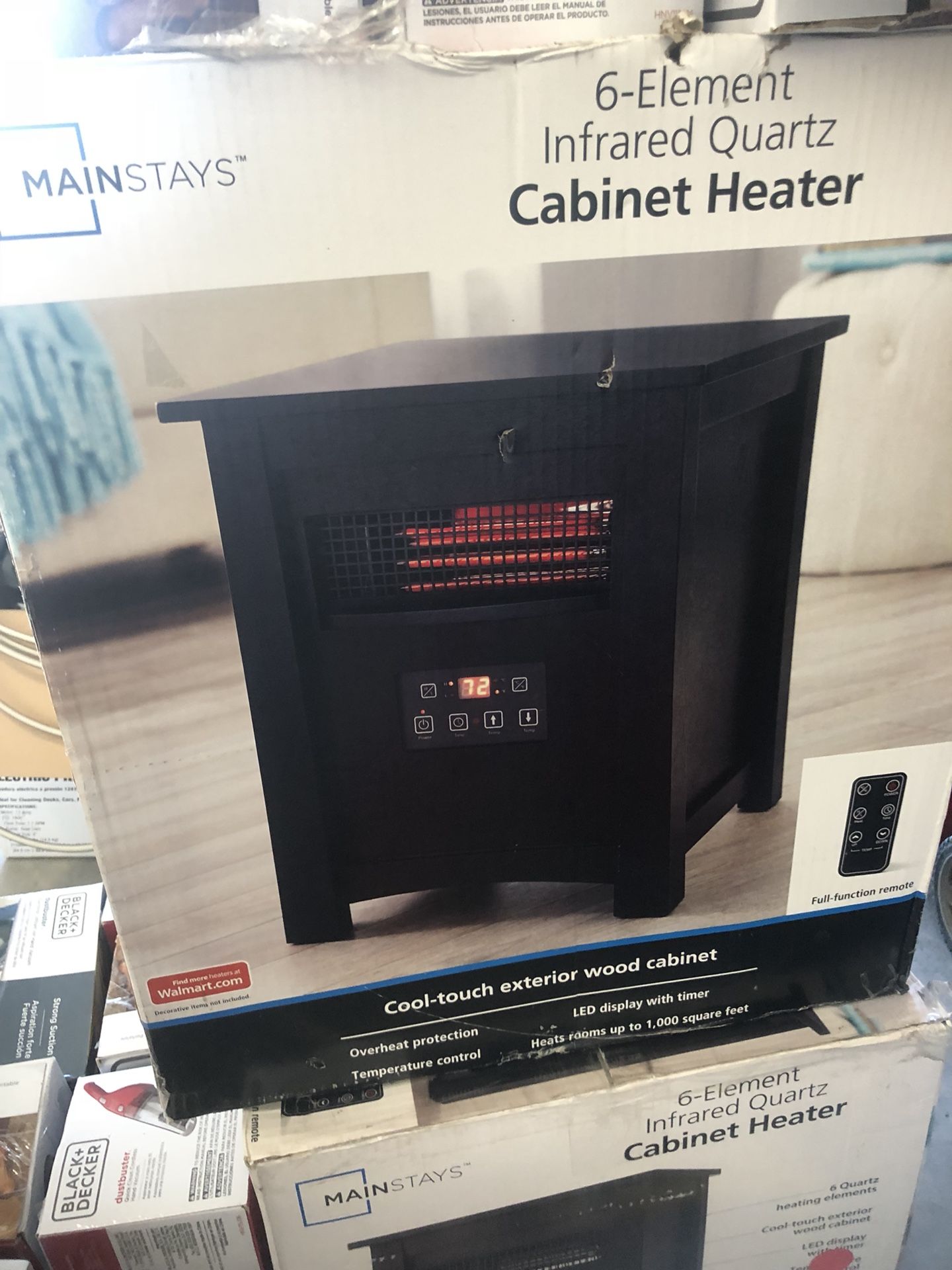 Mainstays 6 element Infrared heater for Sale in Jacksonville, FL - OfferUp